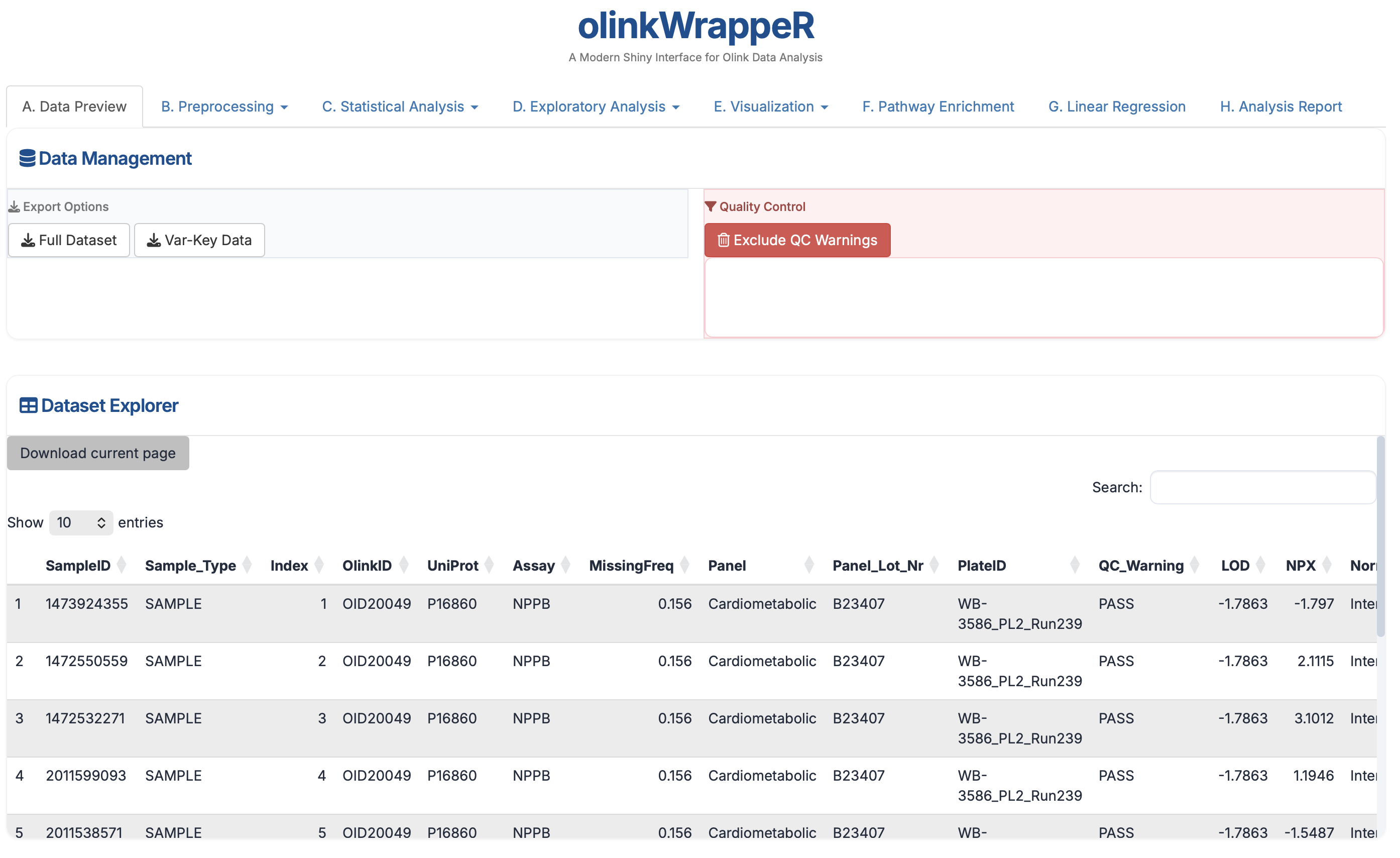 A.2 Dataset Explorer